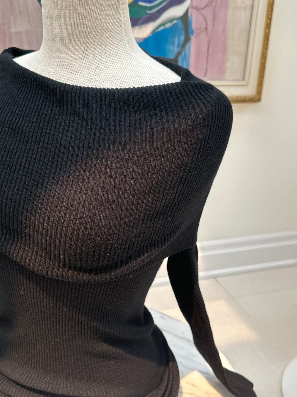 Women's Maxi off-the-shoulder Dress - Picture 2 of 5